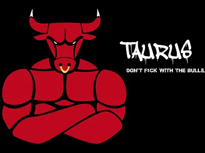 Taurus bulls graphic design logo