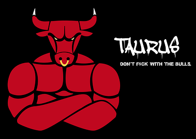 Taurus bulls graphic design logo