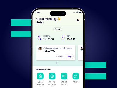 DIMO UI application bank finance fintech manage mobile payments ui ux