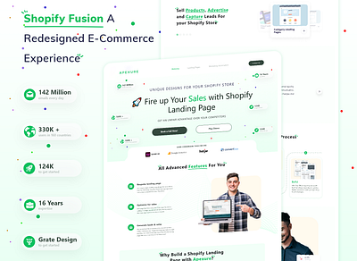 Shopify Fusion A Redesigned E-Commerce Experience branding dailyui designer graphic design shopify ui uiux webdesign website websiteconcept websitedesign webui