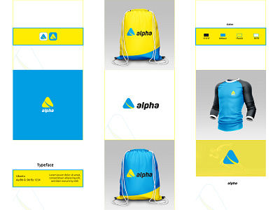 Alpha Sports Branding branding clean logo illustration logo logo design minimal logo sports branding