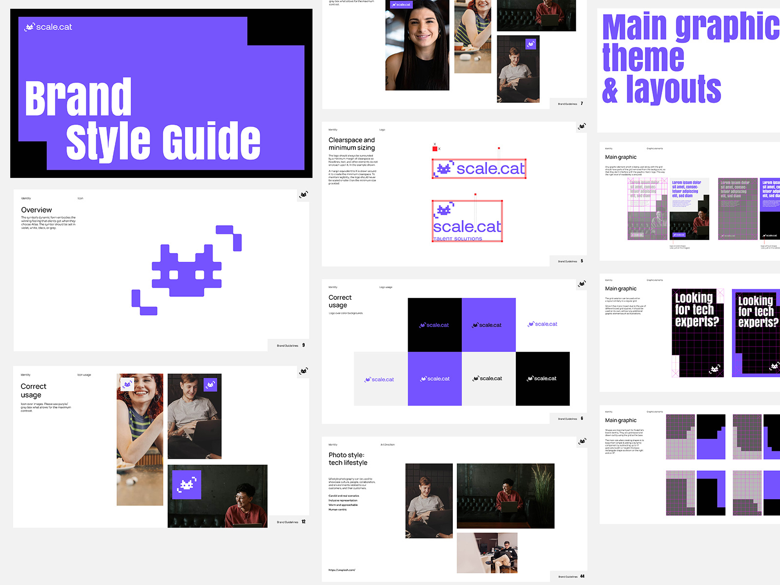 Scale Cat - branding animation brand branding design illustration logo