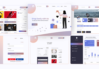 Shopour - The OneStop Shop - UI/UX Design ecommerce graphic design minimalism shop ui ux web design