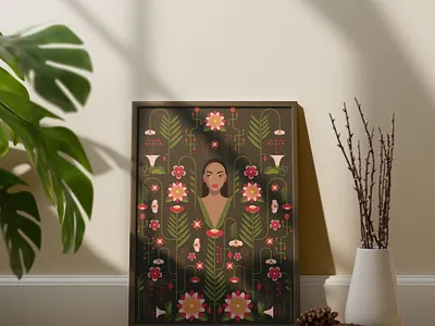 Personal Works | Growth pattern art character design digital art editorial illustration fashion illustration vector