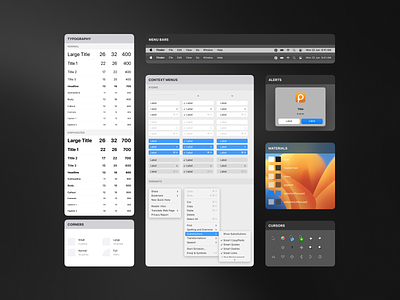 Paste macOS UI Kit app apple appstore cards color cursor fonts icon mac macos menu paste pinboards ui ui kit