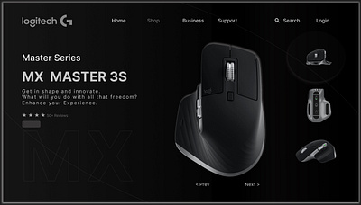 LOGITECH MOUSE UI figma graphic design ui uiux