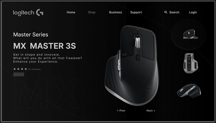 LOGITECH MOUSE UI by Saurabh Singh on Dribbble