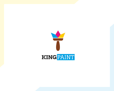 King Paint Logo concept, Colorful logo, paint logo bold logo branding colorfull logo design illustration king pain logo kingpaint logo logo logo design minimal logo painting logo royal paint logo vector