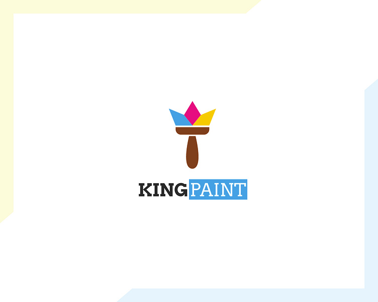 King Paint Logo concept, Colorful logo, paint logo by Mahdi Mitul on