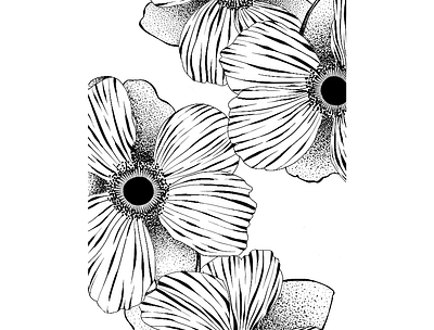 Flowers pattern graphic design illustration vector