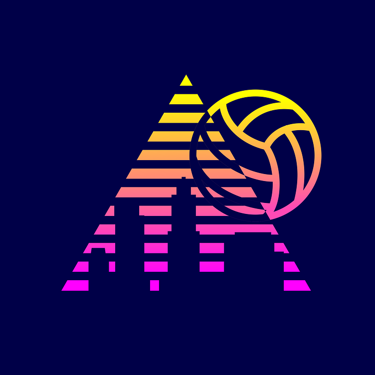 Logo Design for Shank City Volleyball by John Poh on Dribbble