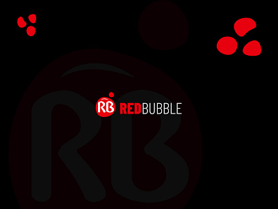 Red Bubble Concept Logo, RB logo bold logo bubble logo illustration logo rb logo red bubble logo red logo vector logo