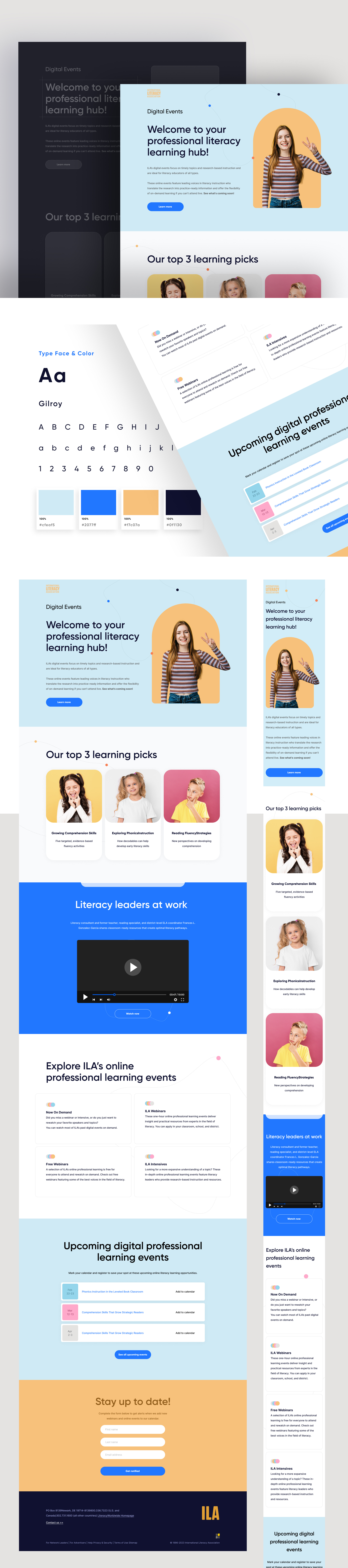 E-leraning landing page design concept conversion rate figma landing page landing page design ui ux
