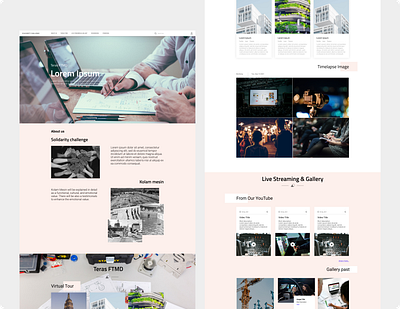 [Internship Project] Teras FTMD Website UI Design design ui website