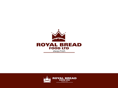 Bread Company Logo Design Concept bold logo branding bread company logo clean logo food branding food company branding food company logo food item logo illustration king bread logo logo branding logo design royal bread vector