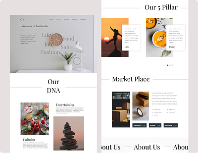 [Internship Project] Good Hustle Website UI Design design ui website