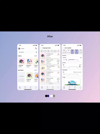 Redesigning lietner box App educational figma graphic design leitnerbox ui uiux ux