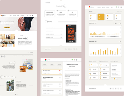[Internship Project] Vacancy Company Website UI Design design ui website