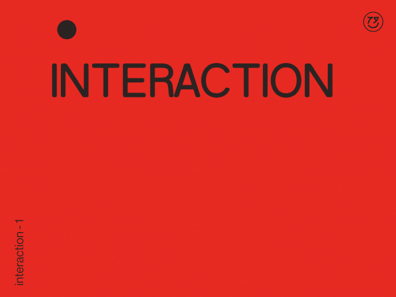 Interaction 1 animation design kinetic type kinetic typography loop motiongraphics typography