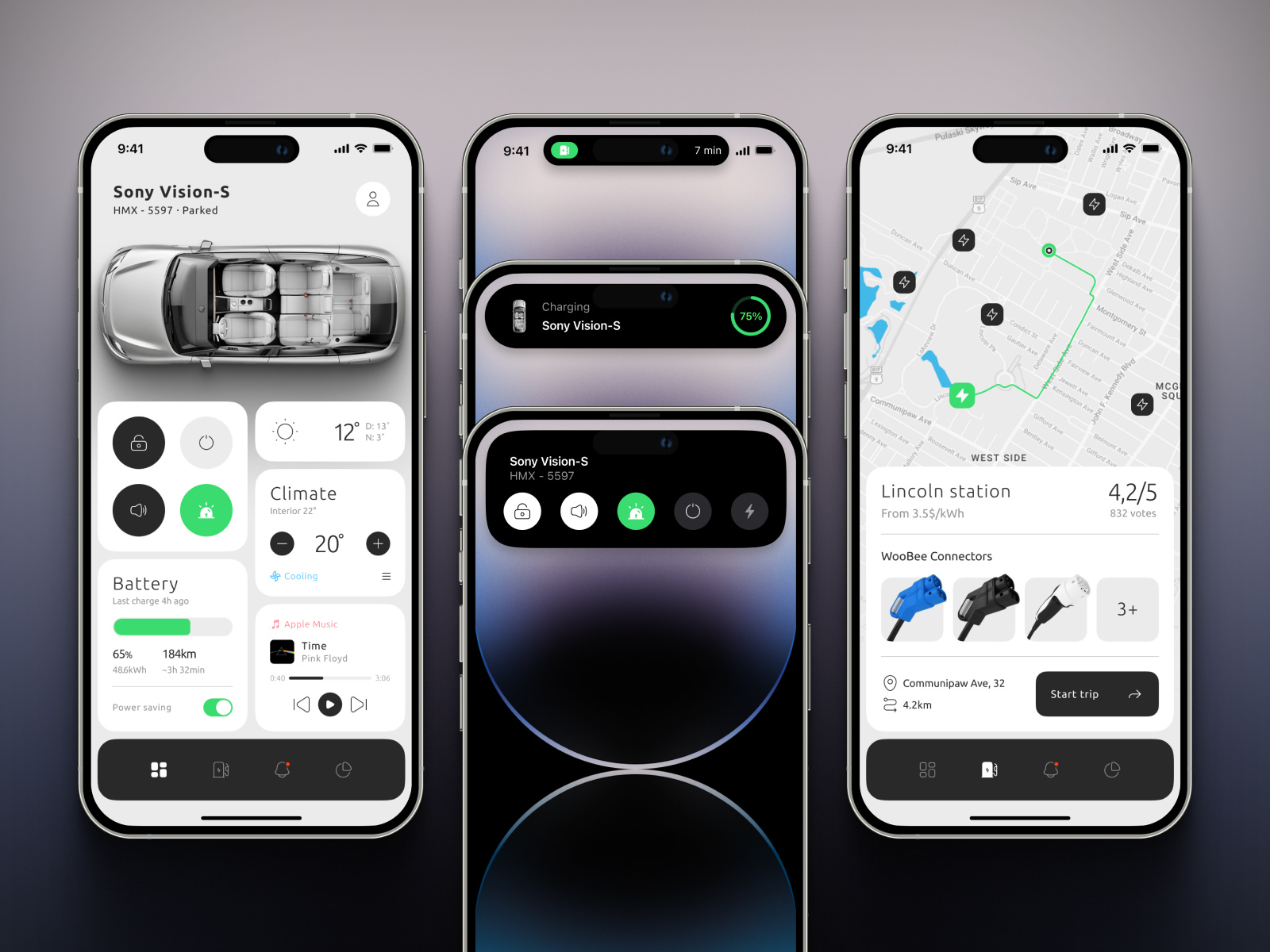Smart car app concept