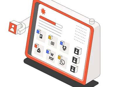 Goodland Platform Illustration 3 branding clean design illustration isometric lineart linework minimal platform saas vector web