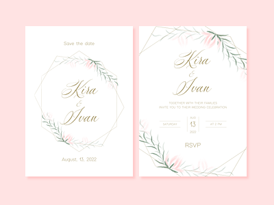 Widding invitations in "Rustic" style adobeillustrator bride design graphic design illustration invitations married rustic vector wedding wedding invitations