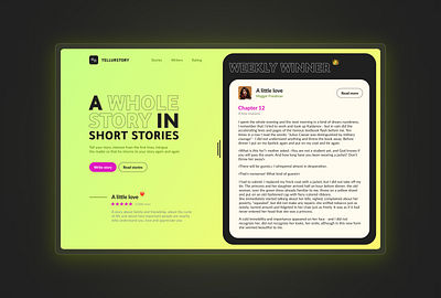 Website for your story concept design story storytelling ui ux uxui webdesign website