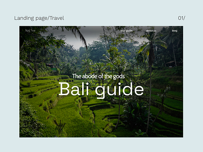 Landing page design graphic design illustration typography ui uiux web disign бали ландинг путешествие