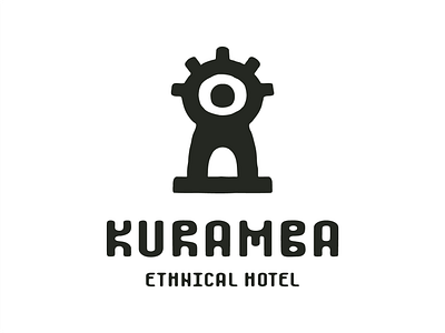 Kuramba ethnical hotel apart hotel apartment branding design ethnic guest house home hostel hotel icon inn logo logomark logotype mark minimal motel symbol totem vector