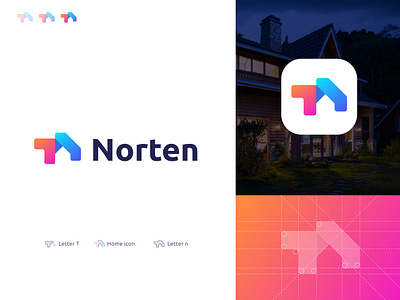 Norten logo design architecture awesome logo best designer best shot building logo construction creative logo house logo landmark lettering luxury logo minimalist logo modern logo property logo real estate real estate agency real estate branding real estate logo simple logo unique logo