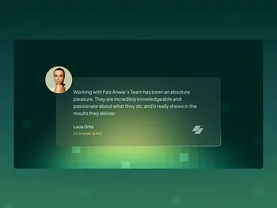 Testimonial 💬 client feedback design minimal new layout testimonial ui