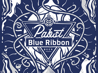PBR Art contest adobe illustrator beer blue can competition design drink graphic design illustration packaging typography ve vector