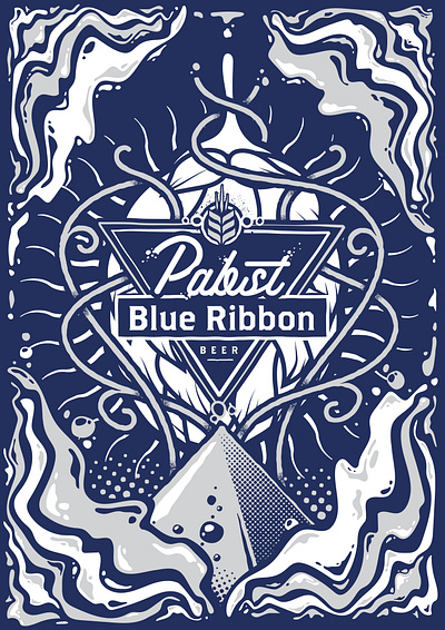 PBR Art contest adobe illustrator beer blue can competition design drink graphic design illustration packaging typography ve vector