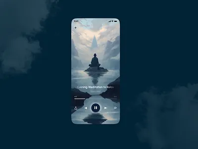 Meditation App meditation app mobile app ui uidesigner userinterface visual design