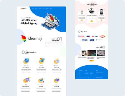 [Internship Project] Idea Imaji Website UI Design design ui website