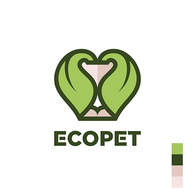 ECOPET abstract animals company culture eco global green health industry logo natur pet petshop vector