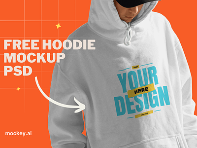 Men's Hoodie Mockup FREE PSD free free mockups freebies graphic design hoodie mockups