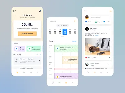 Wisy - Shift Management App analytics app calendar app figma app mobile product design project management schedule app shift management app task management team app to do list ui uiux work management