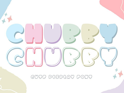 Chubby Font alphabet branding bubble font design display font font fonts graphic design handwriting font handwritten font illustration