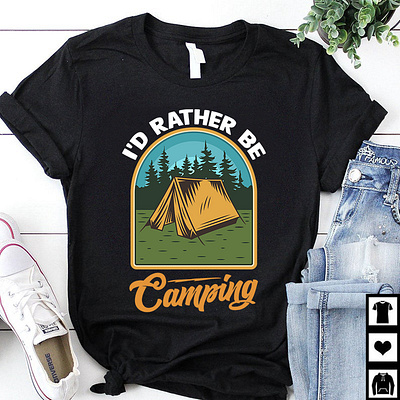Camping T-shirt Design camp camping camping t shirt design graphic design quotes t shirt t shirt design tee tshirt tshirt design typography