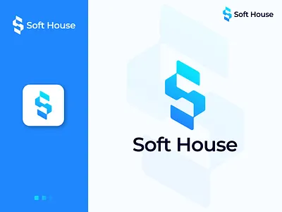 Soft House, (Letter S) Modern Logo Design Concept abstract logo branding logo web minimal modern logo modern logo s app logo s letter logo s logo s logo app s logo msrk s modern logo s tech soft house soft logo software logo tech logo toplogo trending logo unique logo web logo