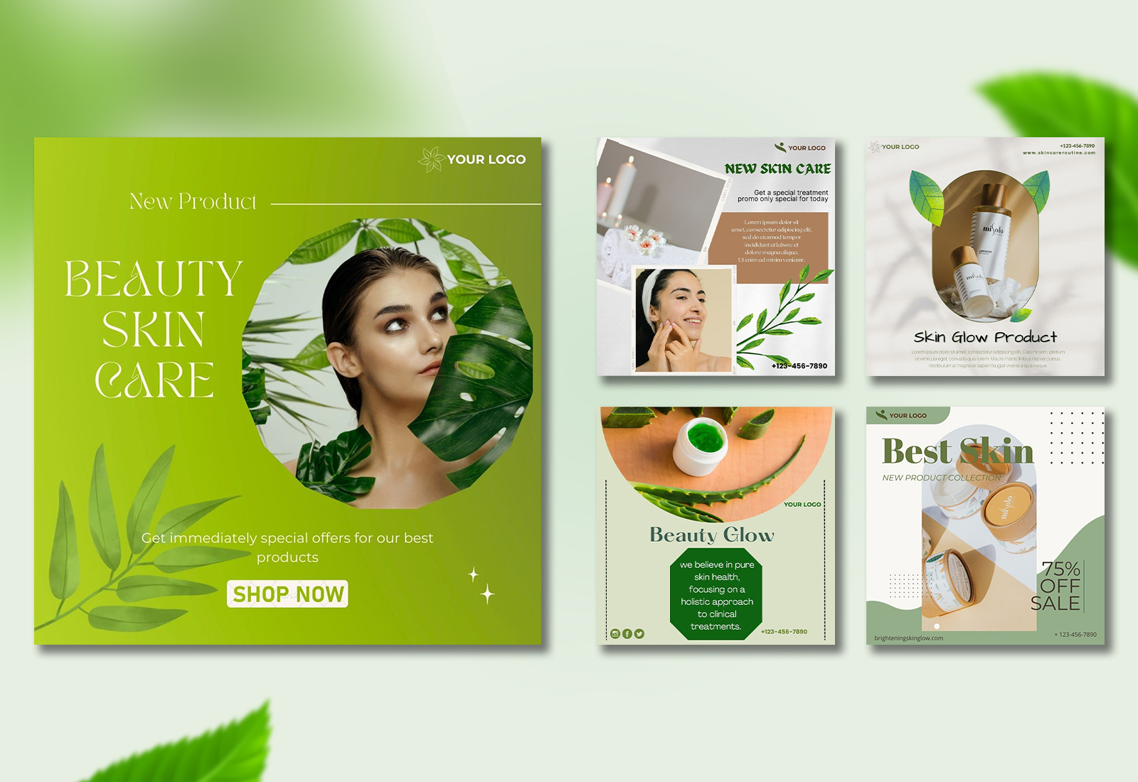 Social Media Skincare Template by ForeFront Infotech on Dribbble