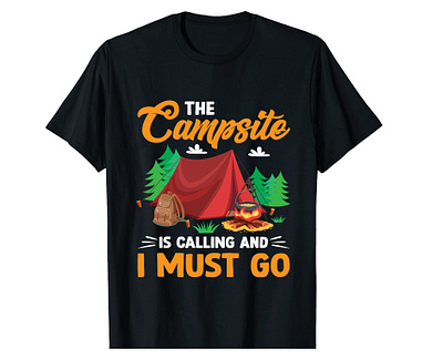 Camping T-shirt Design adventure camp camping camping t shirt design graphic design outdoor quotes t shirt tee tshirt tshirt design typography