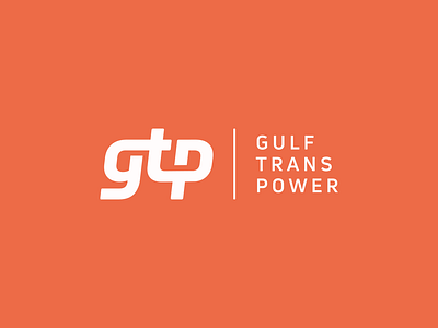 Gulf Trans Power branding clean customised digital marketing elegant logo logo design minimal simple typography vector