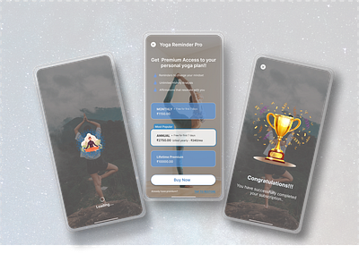 Yoga Subscription App app design figma graphic design paywall screen screen subscription ui uiux ux yoga
