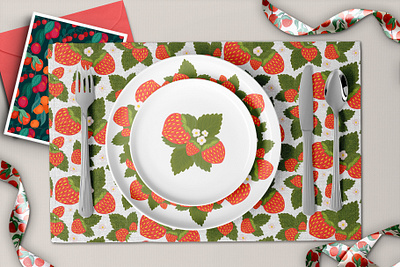 Fruits and berries vector patterns, frames, cliparts background berries borders clipart cottagecore fabric floral frame fruit graphic design invitation nature pattern rustic set strawberry texture wallpaper