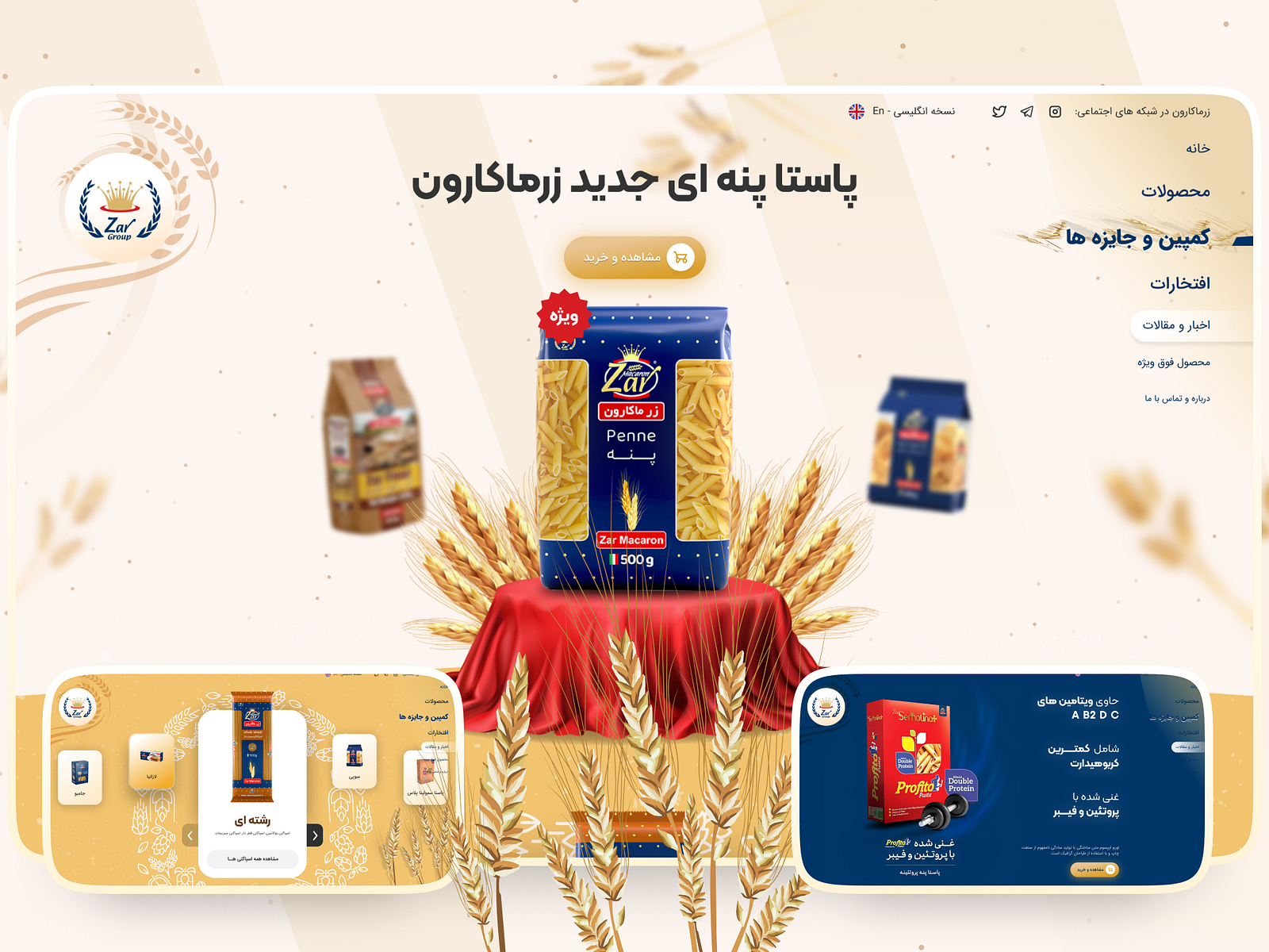 ZarMacaron New Landing UI/UX Design by Alireza Mirzabegi on Dribbble