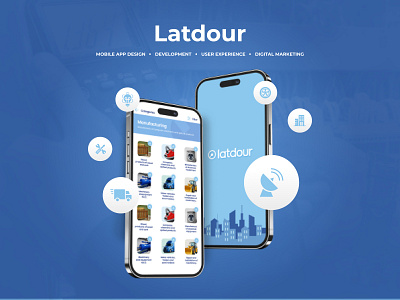 Latdour | Mobile App design | User experience branding design graphic design illustration logo logo design mobile app design mobile app development ui vector web design web development