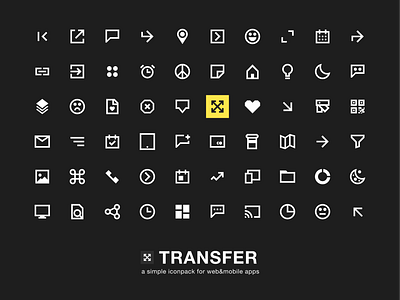 Transfer icons - Ready for use 400+ icons set app branding design illustration ui ux vector web