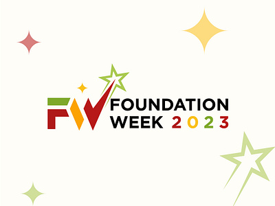 Foundation Week Logo Design. brandidentity branding design eventlogo f flaticon flogo foundationlogo fw fwicon fwlogo graphic design lette logo logodesign logodesigner logos vector w wlogo